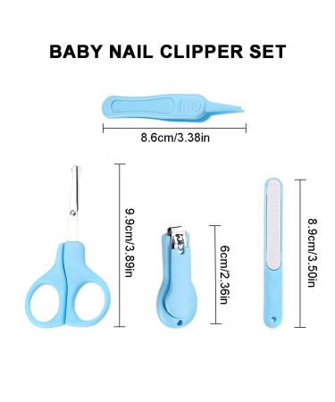 Nail Care Set 4-in-1 for Toddlers | Baby Nail Clippers Scissors File & Tweezers | International Shipping Available - Buy Online on GoSupps.com