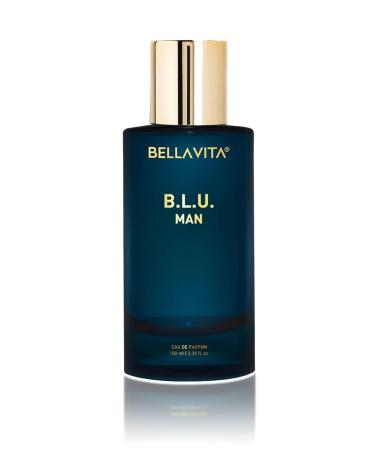 BLuxury B.L.U Men Eau De Parfum Liquid Perfume With Lemon Apple Musk|Fresh Refreshing Energising Long Lasting Edp Fragrance Scent 100Ml