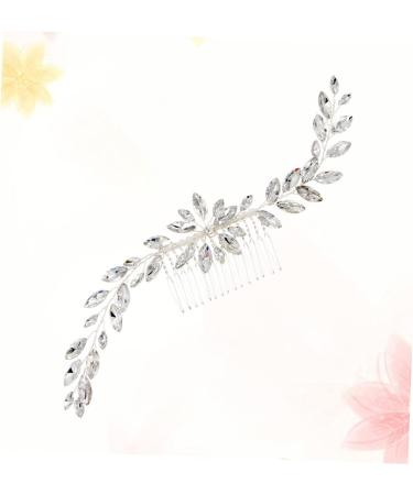 FRCOLOR Jewelry Hair Comb Bridal Hair Comb Decorative Hair Combs Leaf Hair Pin Wedding Headpiece Decorative Hair Clips Hair Side Combs Hair Teasing Comb Decorate Bride Diamond - Buy Online on GoSupps.com
