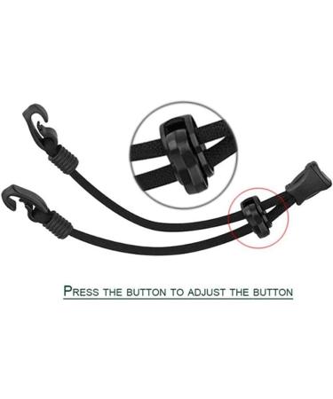 Adjustable Facial Cover Lanyard & Ear Hook Bibs Holder for Earache Relief - Portable Black Clips - Buy Online on GoSupps.com