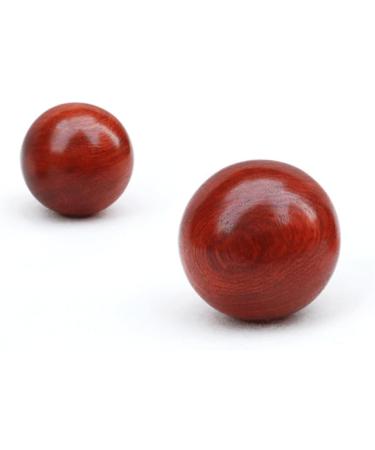 TOVINANNA 6 Wooden Massage Balls Rosewood & Bamboo Roller for Muscle Relief & Hand Exercise Deep Tissue Therapy for Fitness - Buy Online on GoSupps.com