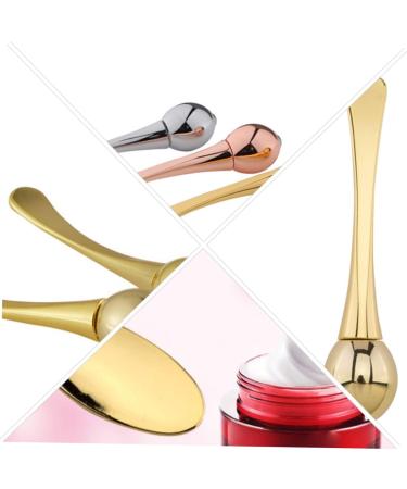 Eye Cream Roller Applicator Set - Golden Face Tool for Skin Care & Massage | 9.6x3.5cm - Buy Online on GoSupps.com