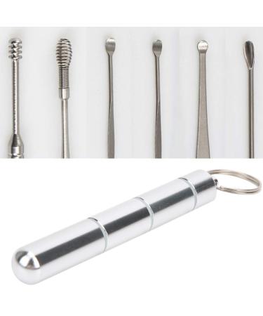 LANTRO JS Vintage Stainless Steel Ear Pick - Portable Earwax Remover for Gentle Cleaning - Keychain Hanging - Buy Online on GoSupps.com