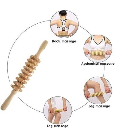 Premium Massage Tools | 2-in-1 Wood Therapy & Lymphatic Drainage Massager Set for Anti-Cellulite Relief - Shop Internationally! - Buy Online on GoSupps.com