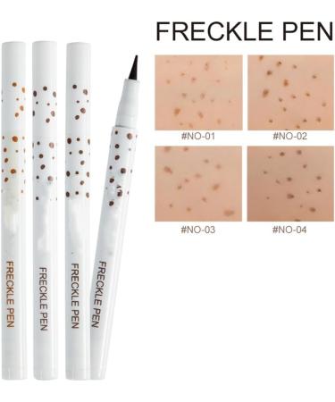  HADAVAKA 2PCS Faux Freckles Makeup Pens Natural- Looking Quick-Drying Freckle Makeup Pens Freckle Pen Can Be Used As Eyebrow Pencil Natural Like-Real Makeup For A Sun-Kissed Makeup (04#) - Buy Online on GoSupps.com