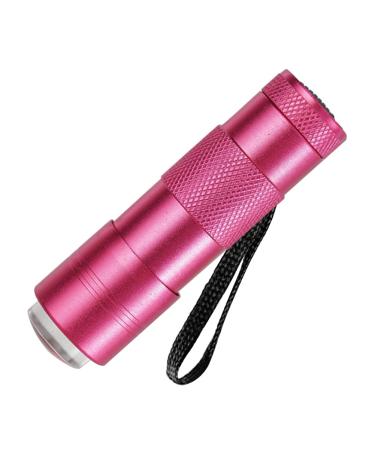 Mini nail polish flashlight nail polish dryer flashlight gel nail light led nail curing lamp nail art stamp polish print quick dry lamp for home and salon use rose red rose red