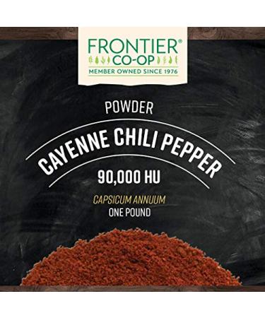 Frontier Natural Products Cayenne Ground 90,000 HU - 16 oz | High Heat Spice - Buy Online on GoSupps.com