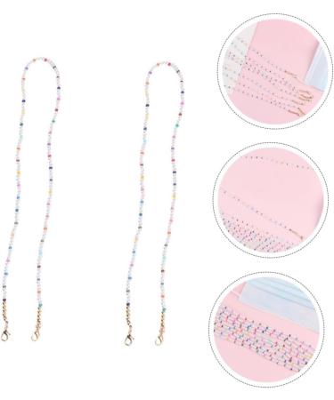 Gatuida 6 Pcs Mask Glasses Hanging Chain - Double Buckle Lanyard for Face Masks & Glasses - Child Pearl & Metal Options - International Shipping Available - Buy Online on GoSupps.com