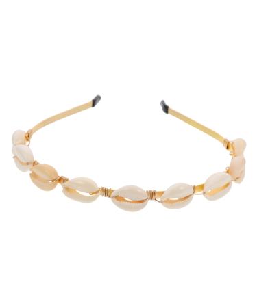 Didiseaon 1pc Fashion Hair Hoop Seashell Headband Bandana Headband Headpiece for Seashell Tiara for Turban Headband Fashion Headband Sea Shell Tiara for Women Hair Ribbons for