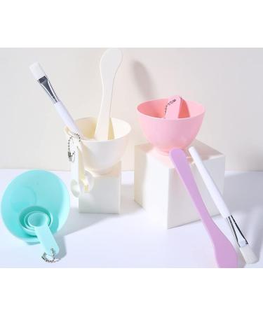 Face Mask Mixing Bowl Set +50pcs Cotton Pads Plastic 6 in 1 DIY Facemask Mixing Tools Kit with Mask Bowl Stick Spatula Measuring Cup & Mask Brushes (Purple) - Buy Online on GoSupps.com