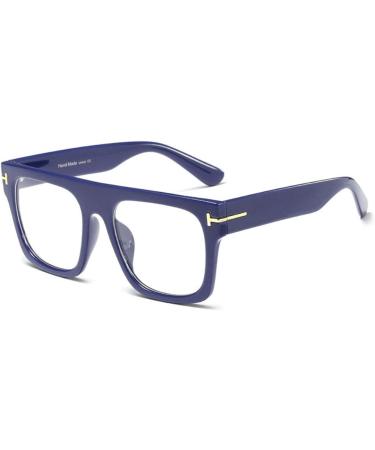 Jurchio Unisex Classic Vintage Space Glasses - Clear Lens Frames for Men & Women with Blue Case - Buy Online on GoSupps.com