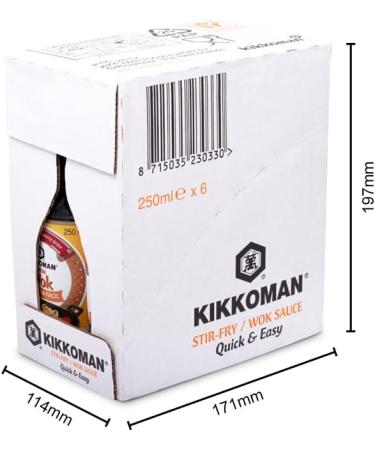 JFC Holland BV Kikkoman Wok Sauce 6x250ML 25000 g - Buy Online on GoSupps.com