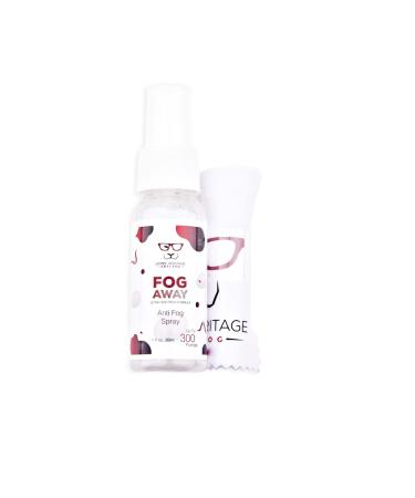 Lions' Heritage Anti Fog Spray for Lens & Glasses with microfiber cloth| Long Lasting| 300 Pumps| Safe for Anti Reflective Lenses & All Lenses