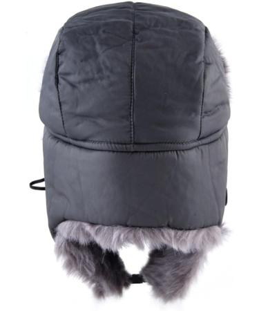 Lainin Winter Trapper Hat with Mask | Russian Ushanka Trooper Aviator Ski Hat - Black - Buy Online on GoSupps.com