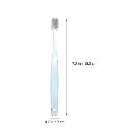 6-Pack Firm Bristle Adult Toothbrushes with Crystal Handle | Premium Oral Health Care - Buy Online on GoSupps.com