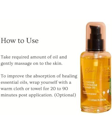 Nourishing & Relaxing Massage Oil 100ml | Ideal Body Oil for Dry Skin & Sore Muscles | Sesame & German Chamomile Essential Blend - Buy Online on GoSupps.com