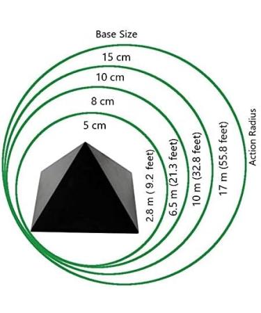 Heka Naturals 10 cm Polished Shungite Pyramid Healing Crystal - Home Decor Gemstone for Chakra Healing and Negative Energy Protection - Buy Online on GoSupps.com