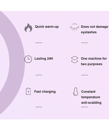 Heated Lash Curler Quick Heat Electric Lash Styler Rechargeable Long-Lasting Eyelash Styling Device for Outgoing Working Performance Without Fan - Buy Online on GoSupps.com