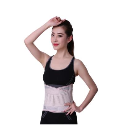 Back Support Back Brace Lumbar Support Lumbar Back Support Breathable Lower Back Brace for Adjustable Waist Decompression Belt Back Support Belt(Pink Large) Large Pink