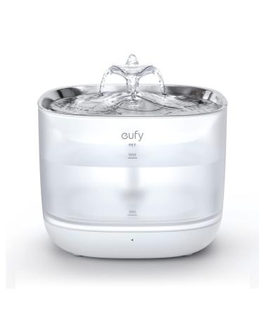 eufy Pet Water Fountain, Safe-Sip Pump Wireless Cat Water Fountain for Small Dogs and Cats, Dishwasher Safe Stainless Steel Cat Water Fountain, 3L Capacity, BPA-Free, Ultra-Quite, Easy to Clean - Buy Online on GoSupps.com