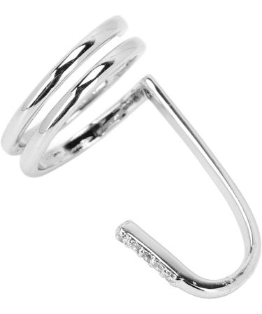 Decorative Nail Ring Fashion Fingertip Jewelry Nail Art Ring for Ladies Stylish Nail Accessories in Gold for Parties Weddings and Daily Wear (3050 platinum) - Buy Online on GoSupps.com