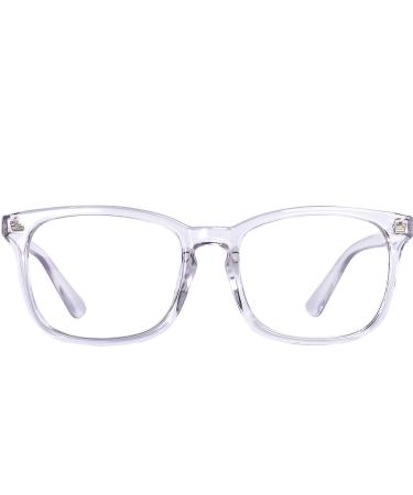 Maxjuli Blue Light Blocking Glasses,Computer Reading/Gaming/TV/Phones Glasses for Women Men(Transparent) A1-transparent