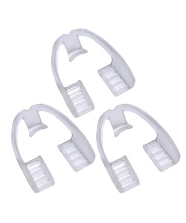 Mouth Guard for Grinding Teeth: Anti Grinding Teeth Sleeping Teeth Night Guards Clenching Teeth at Night Guard 3Pcs M White