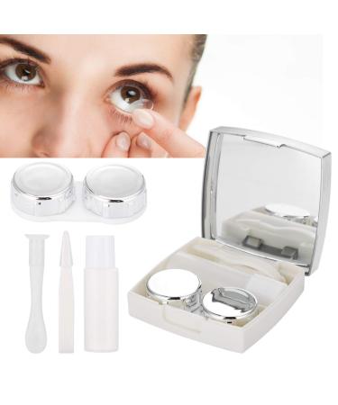 Mini Contact Lens Case with Mirror - Portable Eye Care Storage for Glasses & Contacts - Buy Online on GoSupps.com