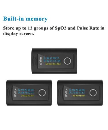 Viatom Bluetooth Finger Pulse Oximeter - Accurate Blood Oxygen & Heart Rate Monitor with App 12 Data Records Alarm Feature - Buy Online on GoSupps.com