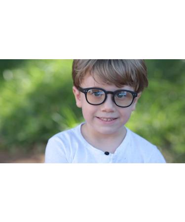 Ultra Blue Light-Blocking Glasses for Children | Anti-Blue Light Gaming & Reading Glasses | UV Protection for Ages 3-8 | Hornrand Black Horn Edge - Buy Online on GoSupps.com