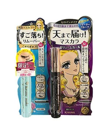 Isehan Kiss Me Heroine Make Volume & Curl & Super Water Proof Mascara + Kiss Me Speedy Mascara Remover