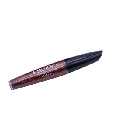 FOMIYES Eyeliner Liner Makeup Liner Glitter Eyeliner Liquid Eyeliner Sequins Eye Shadow 1 count (Pack of 1) Brown