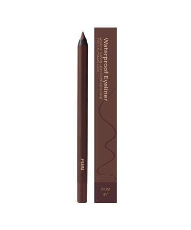 Crayon de rev tement pour les yeux 2-en-1 Eyeliner r tractable Smudge Proof Douleur des yeux crayons de sourcils longs durables du maquillage de beaut durable. Plum color