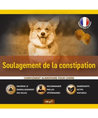 Constipation Relief for Dogs - 60 Laxative Dog Stool Softeners - Chicken Flavor (French) - Buy Online on GoSupps.com