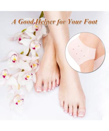 DOBST Gel Heel Protectors - Breathable Heel Cups for Pain Relief and Dry Cracked Heels - Silicone Gel Guards for Women & Men (2 Pairs) - Buy Online on GoSupps.com