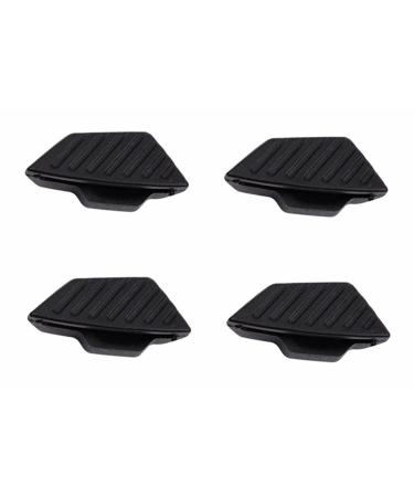 Locitude Replacement Silicone Rubber Nose Pads Compatible with Oakley OO9424 Mercenary Eyeglasses Frames Black Euro Size - 2 Pairs