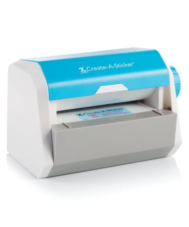 Xyron Create-a-Sticker, 5" Sticker and Label Maker Machine for Small Business and DIY Crafts, Includes Permanent Adhesive, Pre-Loaded (0501-05-10A), 9.055" x 5.709" x 5.906"