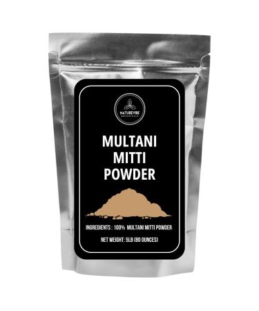 Naturevibe Botanicals Multani Mitti Powder 5lb Fullers Earth Powder | Face Mask And Skincare (80 Ounces)