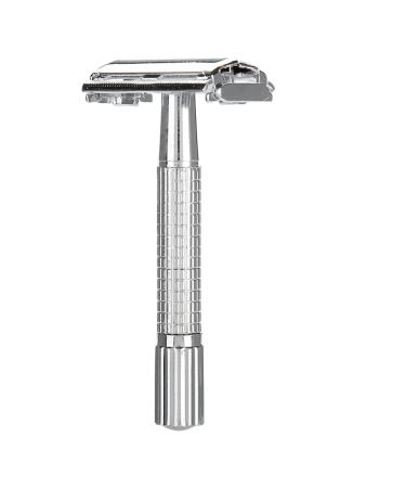 Portable men's razor wet razor made of aluminum classic razor for men shaving set for men who shave with base