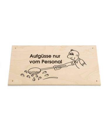 eliga sign "Infusions only by staff" 34x19cm " | 1 pack