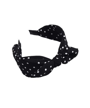 Womens Wide Polka Dots Headbands with Bow - Pack of 3 | Stylish Headwraps for Hair - Buy Online on GoSupps.com