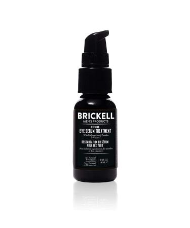 Brickell Men's Restoring Eye Serum Treatment for Men, Natural and Organic Eye Gel to Firm Wrinkles, Reduce Dark Circles, and Promote Youthful Skin, 0.65 Ounce, Unscented