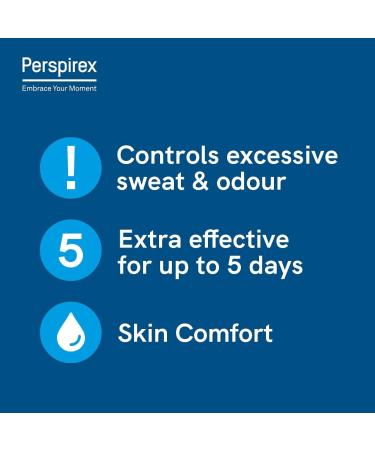 PERSPIREX Men's Maximum Strength Antiperspirant Roll-On - 5 Days Freshness & Sweat Protection 20ml - Buy Online on GoSupps.com