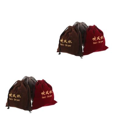 TOVINANNA 6 Pcs Hair Dryer Storage Bag Travel Hair Drawstring Bag Hair Dryer Drawstring Bags Fabric