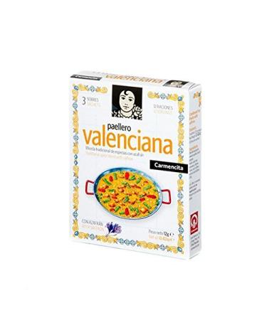 Paellero Paella Valenciana Seasoning with Saffron Carmencita Paella Mix (3 Packets) Gluten Free