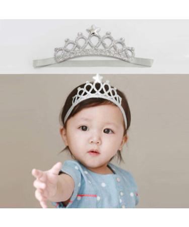 Princess Crown Headband for Baby Girls | Elastic Cloth Hairband & Photo Prop | International Shipping Available - Buy Online on GoSupps.com