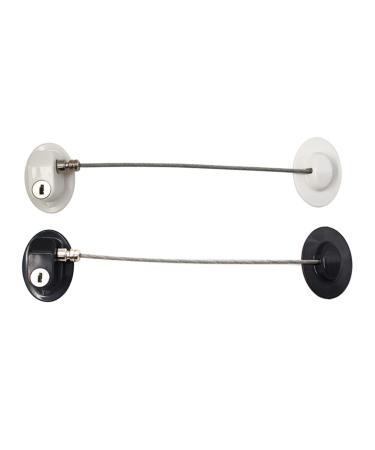 Window Restriction Lock Installation Without Restriction Hole Durable for Door (Black)