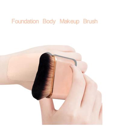 Professional Kabuki Makeup Brush for Flawless Blending - High Density Flat Brush for Powder Cream and Liquid Blush | Ideal for Face Legs Tanning & Concealer - Buy Online on GoSupps.com