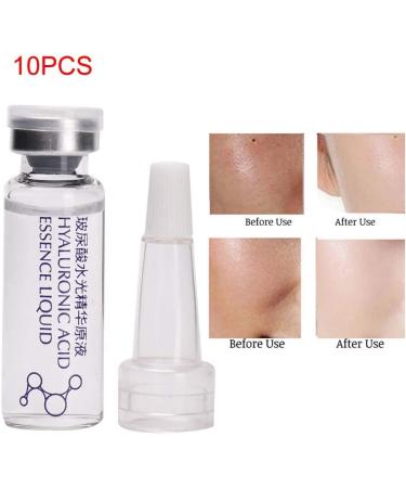 Hyaluronic Acid Serum 5ml x 10pcs for Skin Brightening Anti-Aging Facial Repair Smooth Deep Lines from Intensive Hydration Hyaluronic Acid Ampoules All Skin Types - Buy Online on GoSupps.com