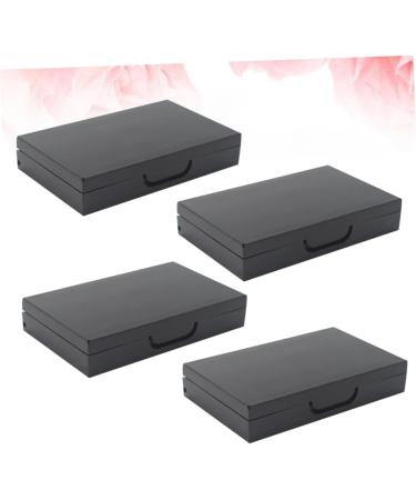 DOITOOL 4pcs Box Eyeshadow Eye Shadow Cosmetic Foundation Makeup with Mirror Magnetic Makeup Palette Make up 4.5X7.2CM Black 2 - Buy Online on GoSupps.com